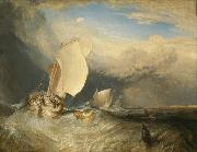 Joseph Mallord William Turner Fishing Boats with Hucksters Bargaining for Fish oil painting on canvas